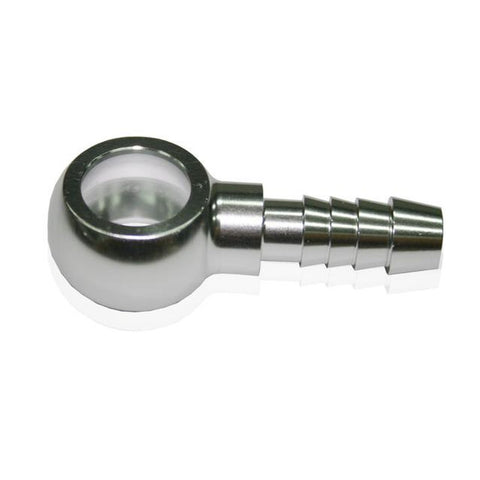 Aeroflow AF807-05S 12mm Banjo To 8mm Barb Silver