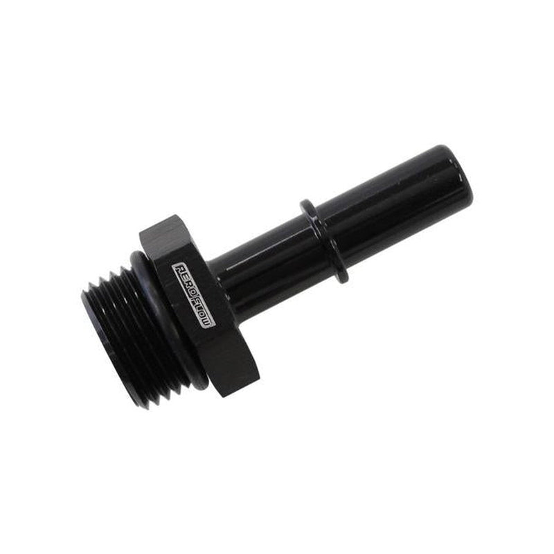 Aeroflow Push On 3/8" EFI Fitting To -10 ORB Male Black