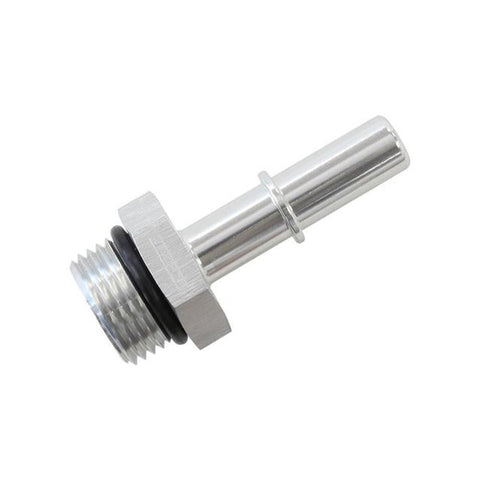 Aeroflow Push On 3/8" EFI Fitting To -8 ORB Male Silver