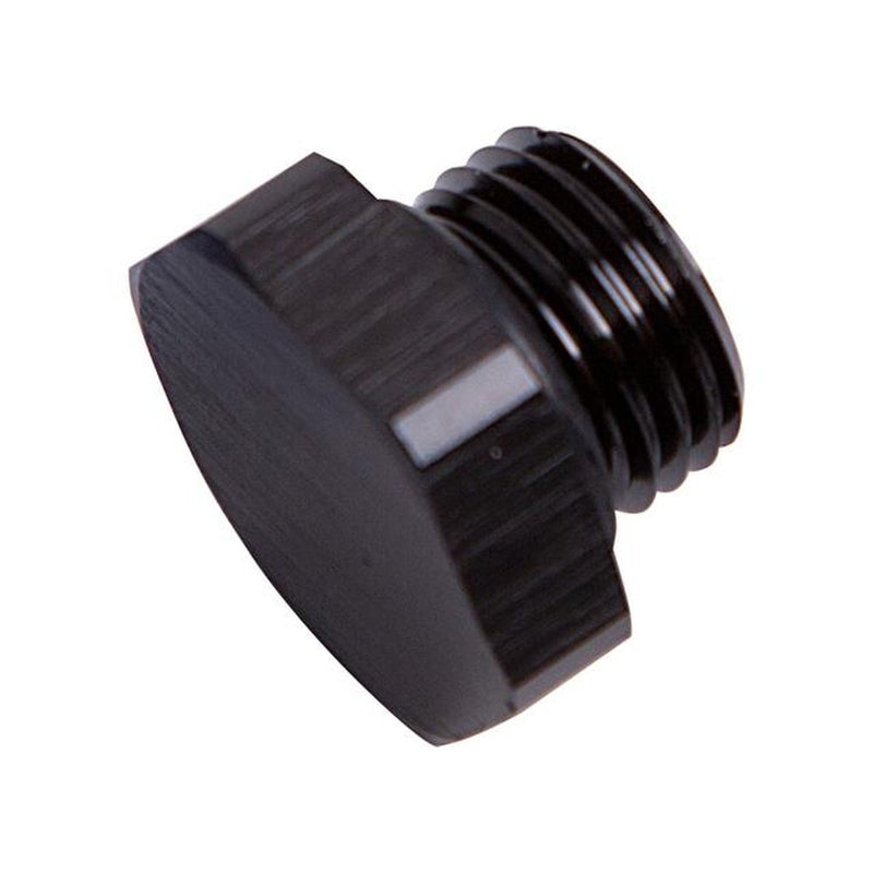 Aeroflow AF814-10BLK ORB Hex Port Plug -10AN Black Finish