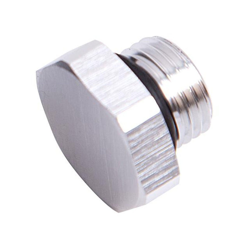 Aeroflow AF814-06S ORB Hex Port Plug -6AN Silver Finish