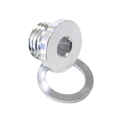 Aeroflow AF814-M10-02S Metric Port Plug M10 X 1.25 Silver