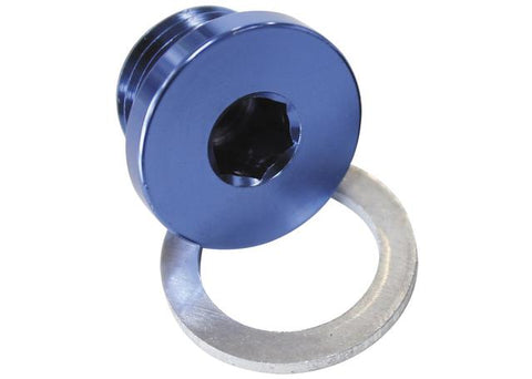 Aeroflow AF814-M10-01 Metric Port Plug M10 X 1.0 Blue Low
