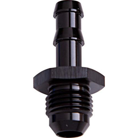 Aeroflow AF817-05BLK 8mm Barb To -6AN Adapter Black Male