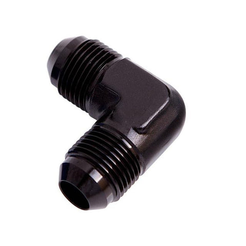 Aeroflow AF821-10BLK Male Flare Union 90Deg -10AN Black