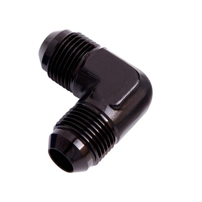 Aeroflow AF821-10BLK Male Flare Union 90Deg -10AN Black