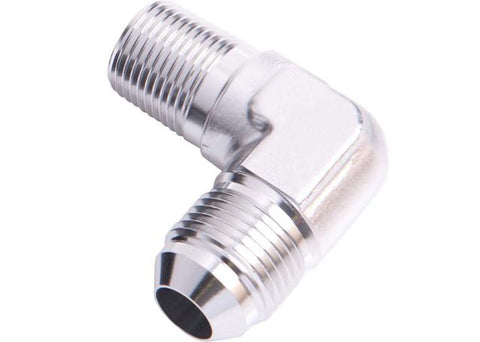 Aeroflow AF822-08-08S Male 90Deg 1/2" Npt To -8AN Silver