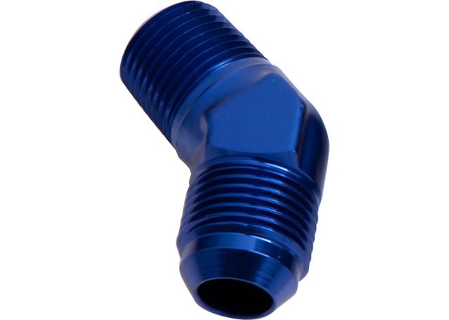 Aeroflow AF823-06 Male 45Deg 1/4" Npt To -6AN Blue