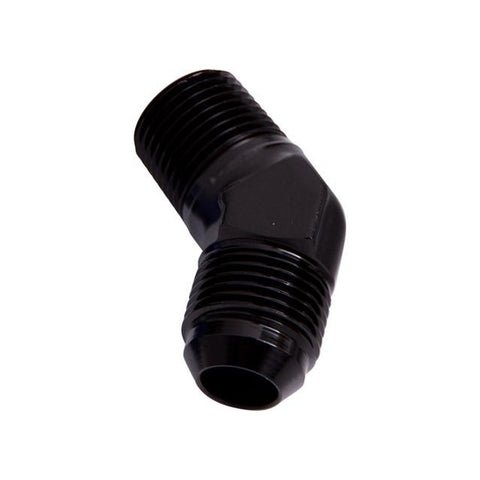 Aeroflow AF823-10BLK Male 45Deg 1/2" Npt To -10AN Black