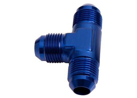 Aeroflow AF824-03 Male Flare Tee -3AN Blue All Sides Male