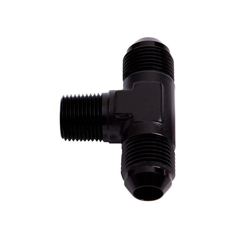 Aeroflow AF825-10BLK Tee -10AN With 1/2" NPT On Side