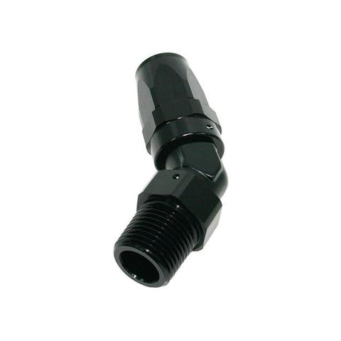 Aeroflow AF828-10-08BLK Male 1/2 Npt 45Deg To -10 Hose