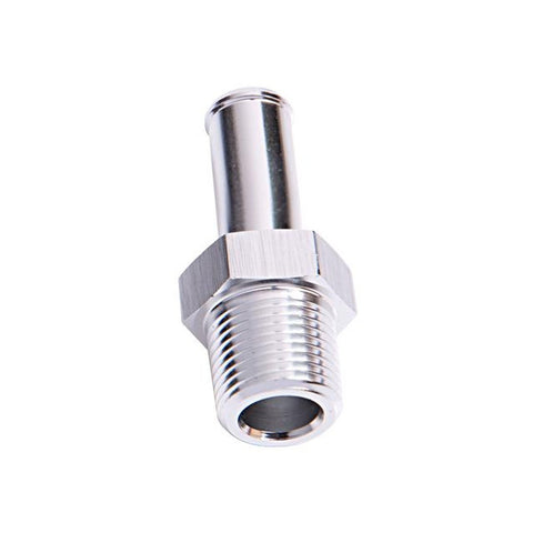 Aeroflow AF841-10S Male 1/2" Npt To 5/8" Barb Silver