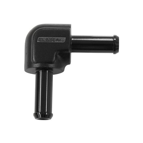 Aeroflow 90 Degree 5/16" Barb Both Ends Black