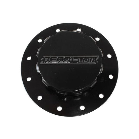 Aeroflow AF85-2002BLK Billet Alloy Fuel Cell Screw On Cap