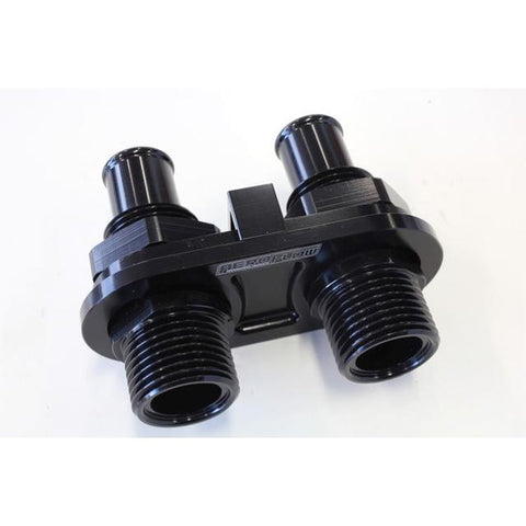 Aeroflow AF88-2002BLK Black A/C Bulkhead 2 Port 2 X -10 /