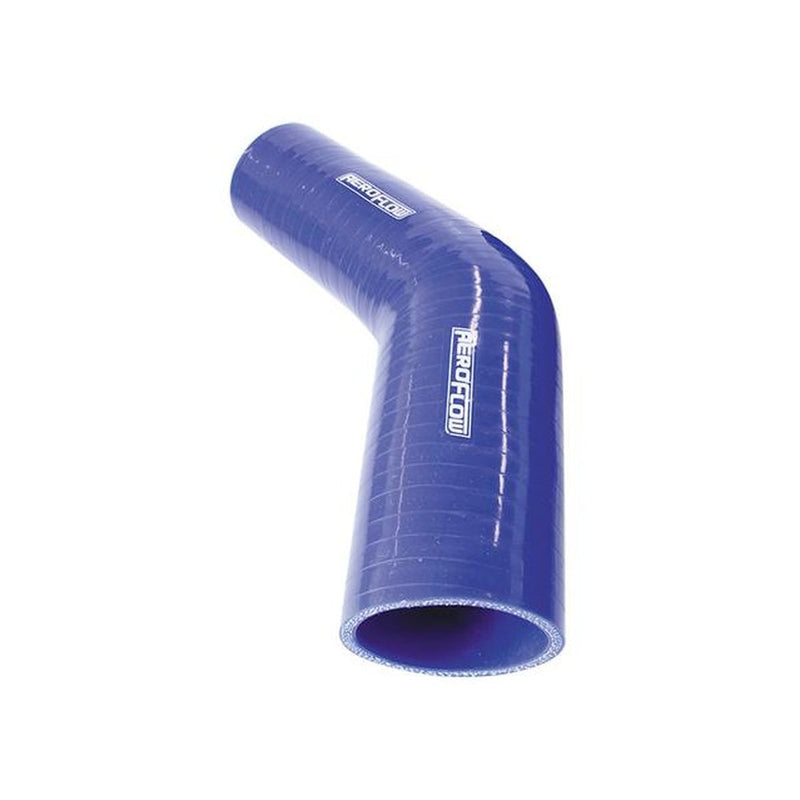 Aeroflow Silicone Hose Reducer 45 Deg Blue ID 2.00-1.75"