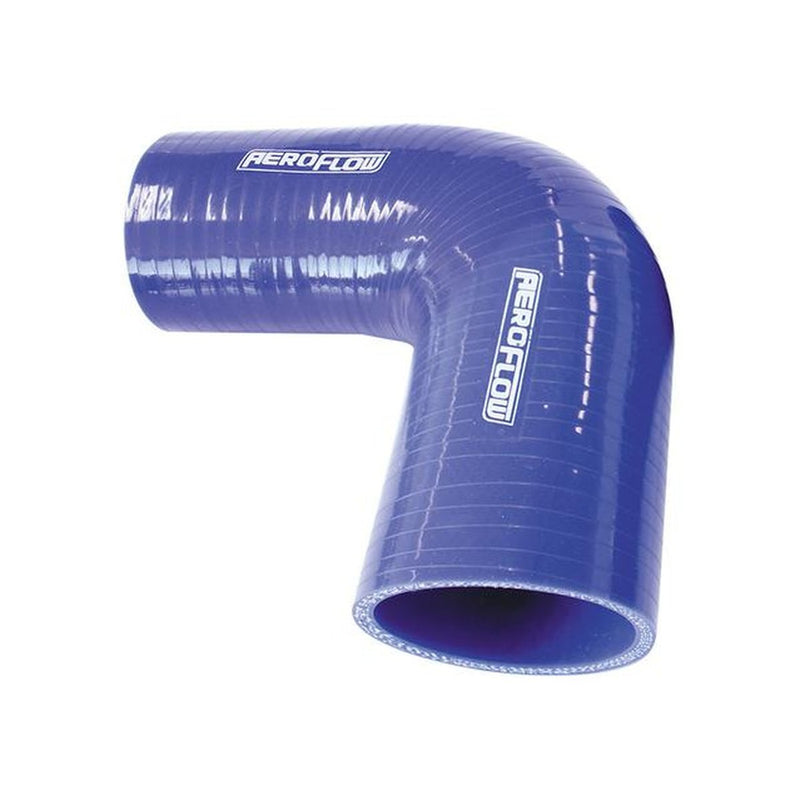 Aeroflow Silicone Hose Reducer 90 Deg Blue ID 1.50-1.25"
