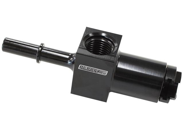 Aeroflow AF905-01BLK 5/16" Female To Male With 1/8"Port