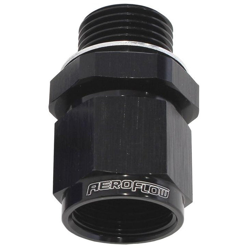 Aeroflow AF906-08-M18BLK M18 X 1.5 To -8 Female Swivel