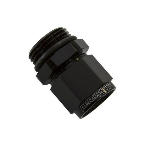 Aeroflow AF907-06-08BLK -8ORB To Female -6 Swivel Nut