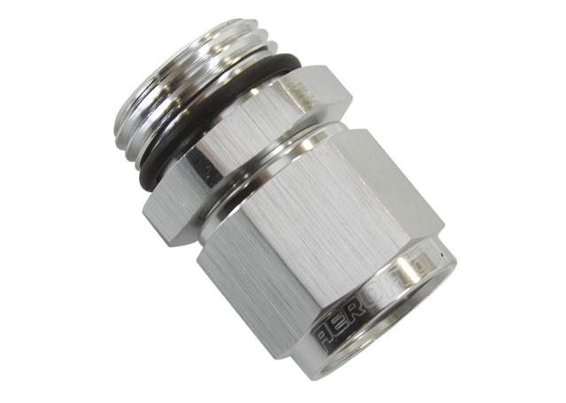 Aeroflow AF907-06S -6ORB To Female -6 Swivel Nut Silver