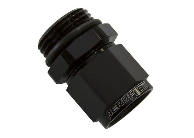 Aeroflow AF907-10-12BLK -12ORB To Female -10 Swivel Nut