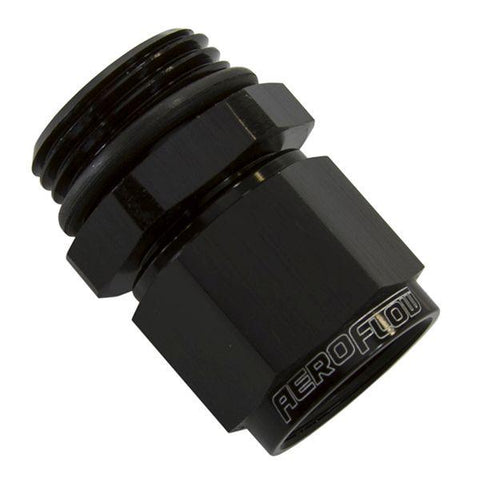 Aeroflow AF907-12BLK -12ORB To Female -12 Swivel Nut Black