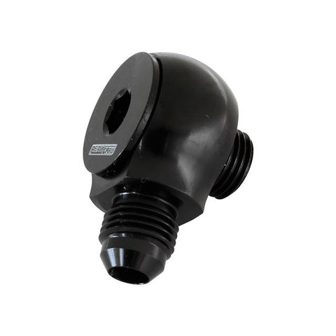 Aeroflow AF909-08-10BLK Slimline -10ORB To -8AN 90Degfor