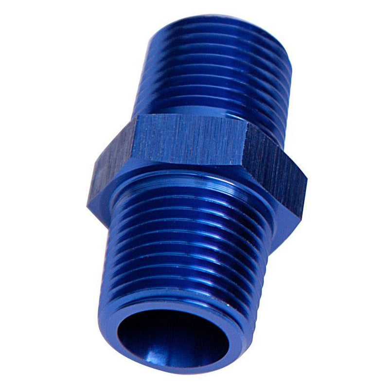 Aeroflow AF911-02 Male Coupler 1/8" Npt Blue Male To Male