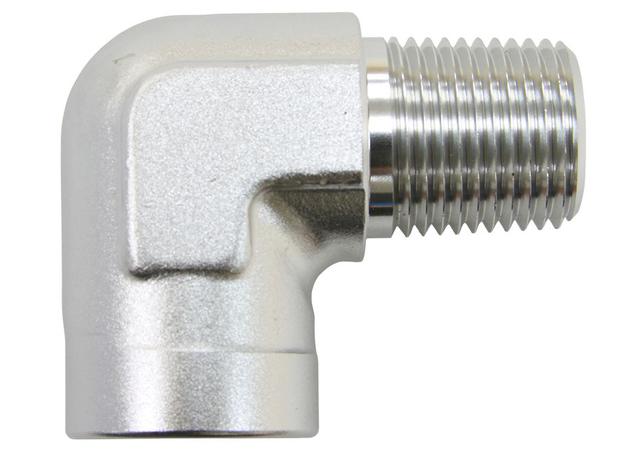 Aeroflow AF914-06S 90Deg Female - Male Elbow 3/8 Npt