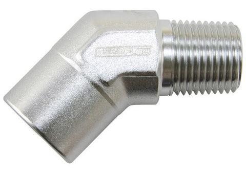 Aeroflow AF915-04S 45Deg Female - Male Elbow 1/4 Npt