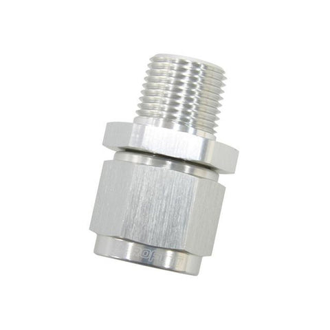 Aeroflow AF916-06-04S 1/4" Npt To -6AN Female Nut Silver