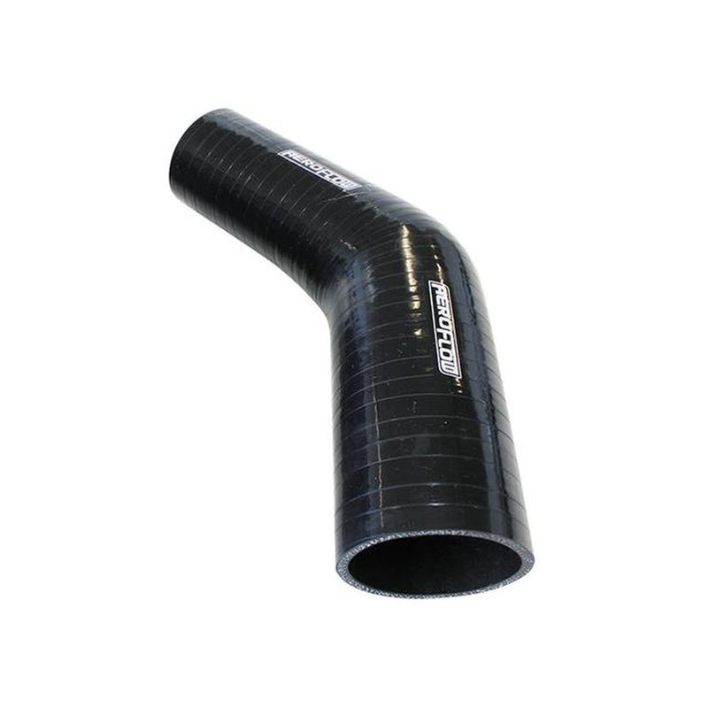 Aeroflow Silicone Hose Reducer 45 Deg Black I.D