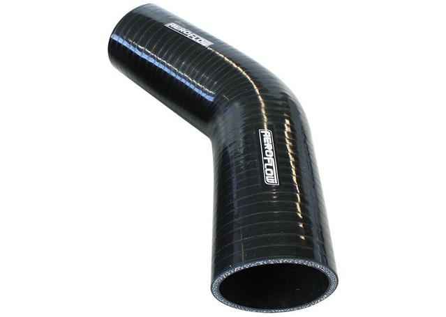 Aeroflow AF9202-075 Silicone Hose 45Deg; Black I.D .75"