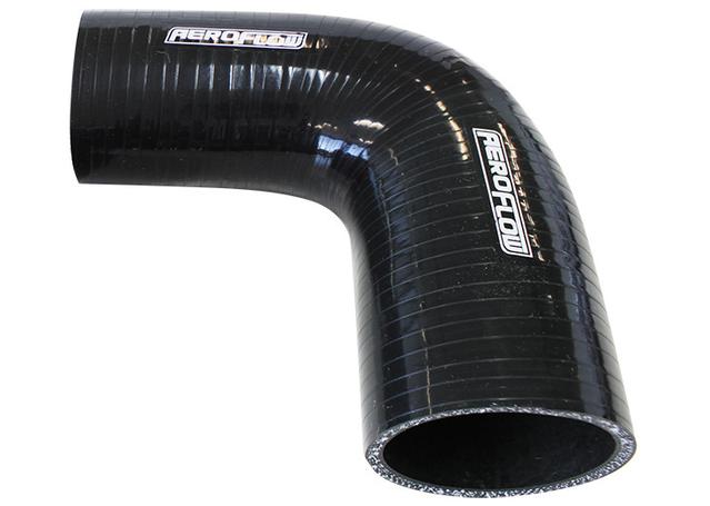 Aeroflow Silicone Hose Reducer 90 Deg Black I.D 1.00-.70"