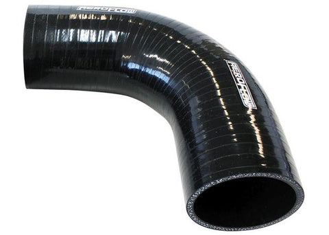 Aeroflow AF9203-400 Silicone Hose 90Deg; Black I.D 4.00"