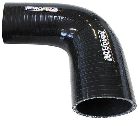 Aeroflow AF9203-350-300 Silicone Hose Reducer 90Deg Black