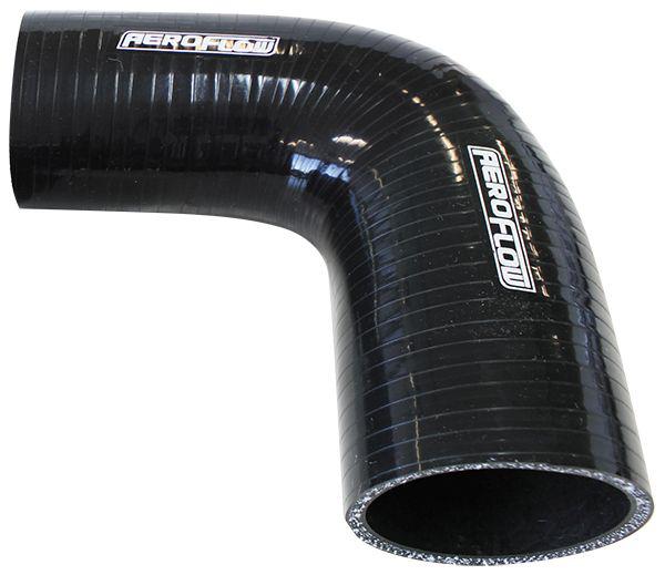 Aeroflow AF9203-350-300 Silicone Hose Reducer 90Deg Black
