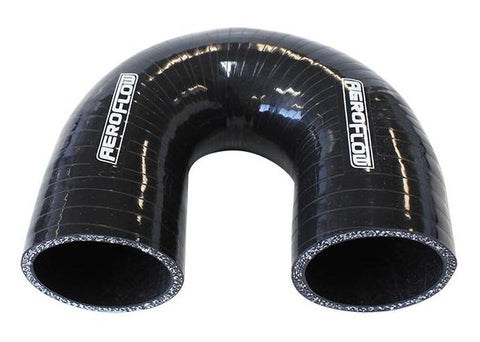 Aeroflow AF9206-100 Silicone Hose 180 Deg; Black I.D
