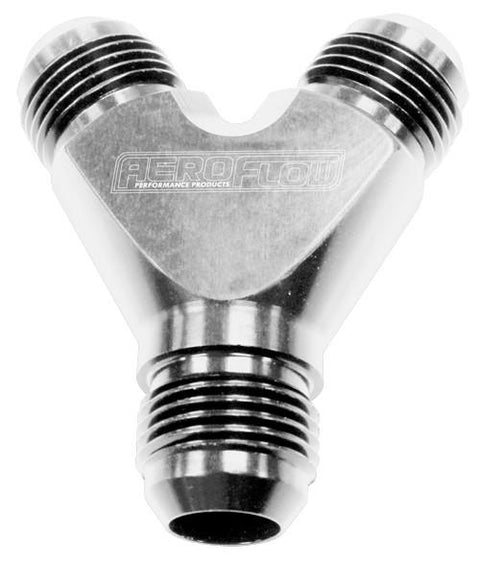 Aeroflow AF930-10-10S Y Block -10AN Silver 3x -10an