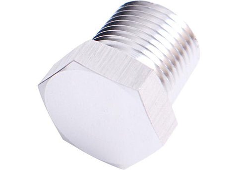 Aeroflow AF933-02S Npt Hex Head Plug 1/8" Npt Silver