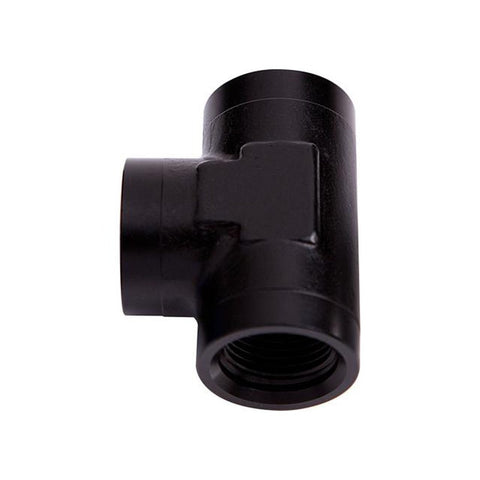 Aeroflow AF938-08BLK Female Tee -8 ORB Black 3X -8 ORB