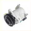 Silver automotive air con compressor with black pulley and electrical connector for chrysler voyager rg 33l petrol
