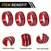 Red aluminum alloy air conditioner heater switch knob cover ring for toyota tacoma with polished finish and non slip texture