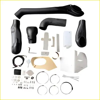 Black plastic air intake snorkel kit with fittings for mitsubishi pajero ns nt 3.2l 3.8l suv diesel petrol 2006-2013