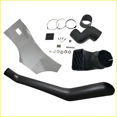 Black rubber air intake snorkel kit with gray plastic parts fit for toyota hilux n70 2005-2015