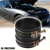 Black rubber hose clamp with brass bolts for air intake tube hose fit toyota tacoma 2016-2023