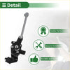 Black metal gear shift lever with silver handle and bolts for air suspension ride height level sensor toyota sequoia