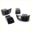 Black plastic air vent set with adjustable slats and control knobs for Isuzu D-Max GMC Canyon Rodeo 2003-2008